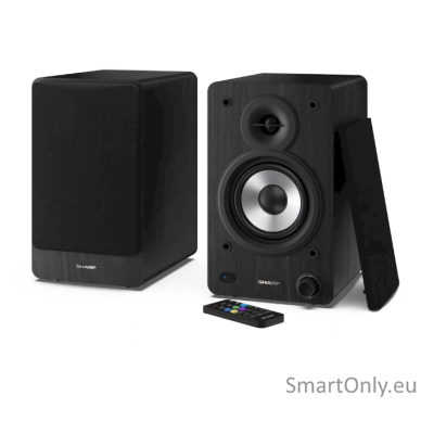 Sharp CP-SS30 Bookshelf Speakers, Black