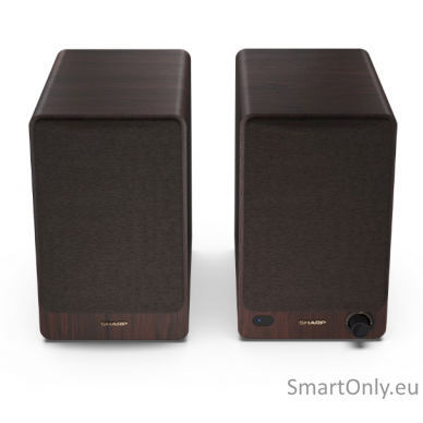 Sharp CP-SS30 Bookshelf Speakers, Brown 4