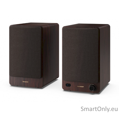 Sharp CP-SS30 Bookshelf Speakers, Brown 5