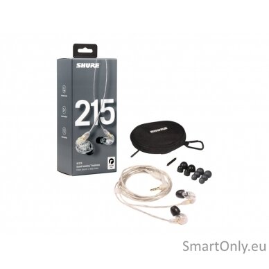 Shure SE215 Earphone, Clear 4