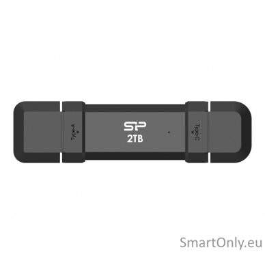 Silicon Power Portable External SSD | DS72 | 1000 GB | USB Type-A, USB Type-C 3.2 Gen 2 | Black