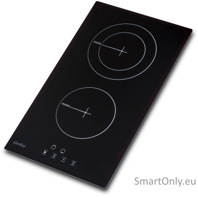 Simfer H3.020.DEBSP Hob, Induction, Width 30 cm, 2 cooking zones, Touch control, Black Simfer 1