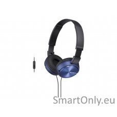 Sony Foldable Headphones MDR-ZX310 Headband/On-Ear, Blue