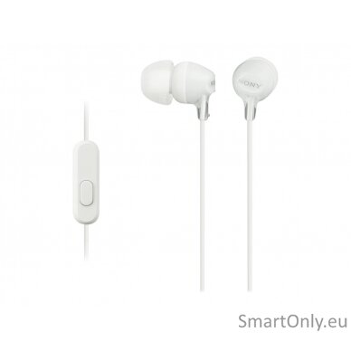 Sony EX series MDR-EX15AP In-ear, White 1