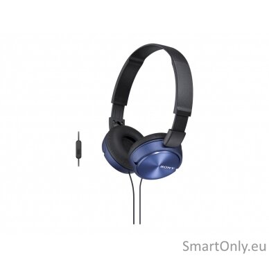 Sony Foldable Headphones MDR-ZX310 Headband/On-Ear, Blue 1