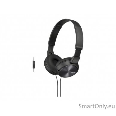 Sony Foldable Headphones MDR-ZX310 Wired, On-Ear, Black 2