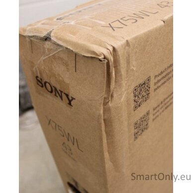 Sony | KD43X75WL | 43" (108cm) | Android | QFHD | Black | DAMAGED PACKAGING 1