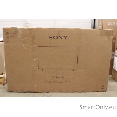 Sony | KD55X75WL | 55" (139 cm) | Android | QFHD | Black | DAMAGED PACKAGING 2