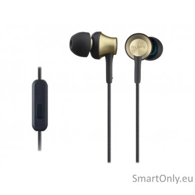 Sony MDREX650APT Wired, In-ear, Microphone, 3.5 mm, Gold 1