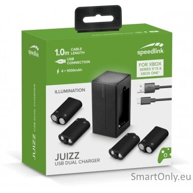 Speedlink JUIZZ USB Dual Charger for Xbox Series X-S, Black | Speedlink 2