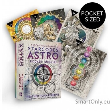 Starcodes Astro Pocket Oracle kišeninės orakulo kortos Hay House