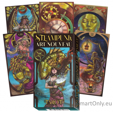 Steampunk Art Nouveau Tarot kortos Lo Scarabeo