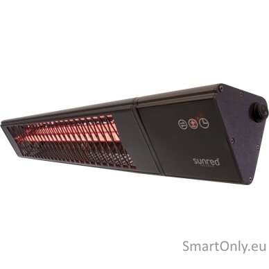 SUNRED Heater PRO25W-SMART, Triangle Dark Smart Wall Infrared, 2500 W, Black, IP55 2