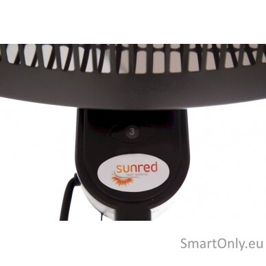 SUNRED Heater SMQ2000A, Elekra Quartz Standing Infrared, 2000 W, Black, IP34 4