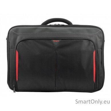 Targus Clamshell Laptop Bag CN418EU Black/Red, Shoulder strap, Briefcase 4