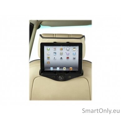 Targus | Universal In Car Tablet Holder | * BOA closure system allows you to quickly adjust and secure the cradle to fit virtually any tablet* Adjustable strap fits onto all types of car headrests* Compact design which fits neatly into car backseat pocket 7