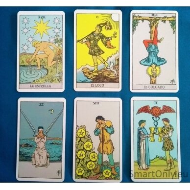 Tarot De Ae Waite Standard Blue Edition In Spanish kortos AGM 6