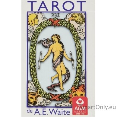 Tarot de A.E. Waite Tarot kortos Portugališkas leidimas Kišeninis variantas AGM 10