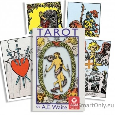 Tarot de A.E. Waite Tarot kortos Portugališkas leidimas Kišeninis variantas AGM