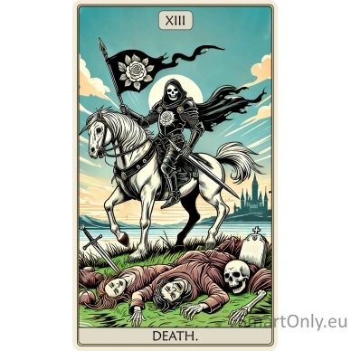 Tarot: The Death Dėlionė Iš Medžio (250 detalių) Fantasy Puzzles