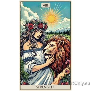 Tarot: The Strength Dėlionė Iš Medžio (250 detalių) Fantasy Puzzles