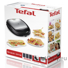 Tefal SW342D38 Sandwich Maker, Black/Stainless Steel