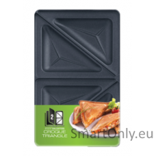 TEFAL Triangle toasted sandwich set for Snack Collection XA800212 Dimensions (W x L) 13 x 22.5 cm Black