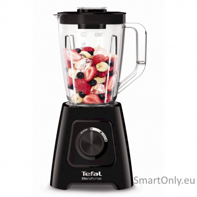 TEFAL Blender BL420838 BlendForce Tabletop 600 W Jar material Plastic Jar capacity 1.25 L Ice crushing Black 1