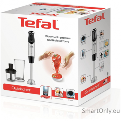 TEFAL | Blender | Quickchef 2-in-1  HB659838 | Hand Blender | 1000 W | Number of speeds 20 | Turbo mode | Chopper | Stainless steel 3