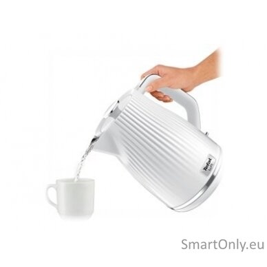 TEFAL | Electric Kettle | KO250130 | Electric | 2400 W | 1.7 L | Plastic | 360° rotational base | White 6