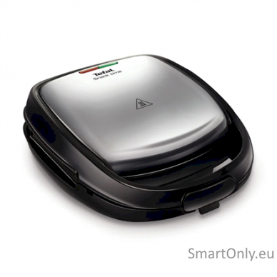 TEFAL | SW341D12 Snack Time | Sandwich Maker | 700 W | Number of plates 2 | Number of pastry | Diameter  cm | Stainless Steel/Black 1