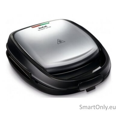 TEFAL | SW341D12 Snack Time | Sandwich Maker | 700 W | Number of plates 2 | Number of pastry | Diameter  cm | Stainless Steel/Black