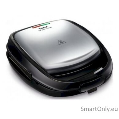 TEFAL | SW341D12 Snack Time | Sandwich Maker | 700 W | Number of plates 2 | Number of pastry | Diameter  cm | Stainless Steel/Black 3