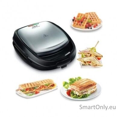 Tefal SW342D38 Sandwich Maker, Black/Stainless Steel 2