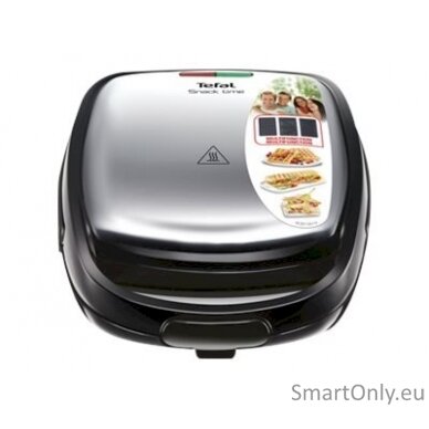 Tefal SW342D38 Sandwich Maker, Black/Stainless Steel