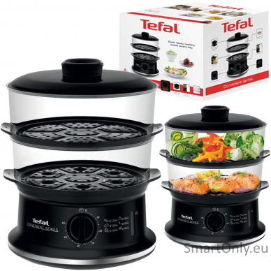 TEFAL VC140135 Food Steamer Black 900 W Number of baskets 2 6