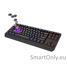 THOR 230 | Mechanical Gaming Keyboard | Wireless | US | Black | 2.4 GHz, Bluetooth, USB | Outemu Panda