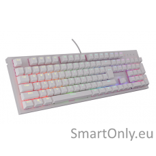 THOR 303 | Mechanical Gaming Keyboard | Wired | US | White | USB Type-A | Outemu Peach Silent