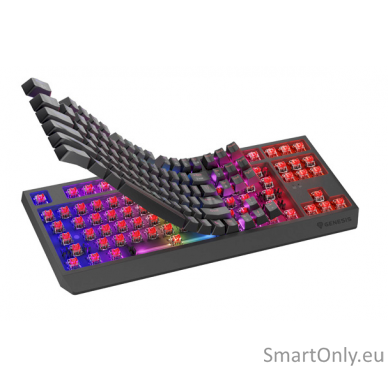 THOR 230 | Mechanical Gaming Keyboard | Wireless | US | Black | 2.4 GHz, Bluetooth, USB | Outemu Red 3