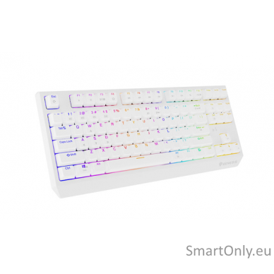 THOR 230 | Mechanical Gaming Keyboard | Wireless | US | White | 2.4 GHz, Bluetooth, USB | Outemu Red 4