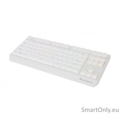 THOR 230 | Mechanical Gaming Keyboard | Wireless | US | White | 2.4 GHz, Bluetooth, USB | Outemu Red