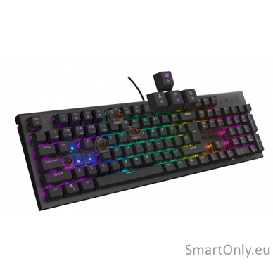 THOR 303 | Mechanical Gaming Keyboard | Wired | US | Black | USB Type-A | Outemu Brown 3