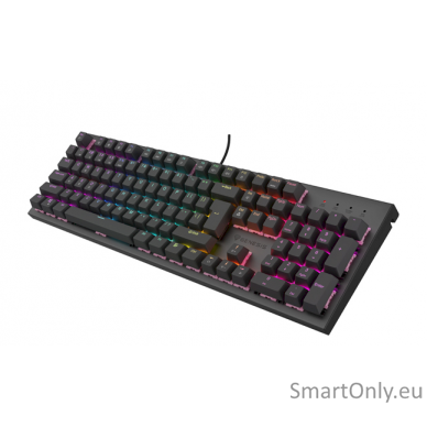 THOR 303 | Mechanical Gaming Keyboard | Wired | US | Black | USB Type-A | Outemu Peach Silent 6