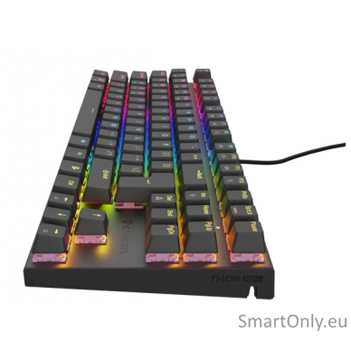 THOR 303 | Mechanical Gaming Keyboard | Wired | US | Black | USB Type-A | Outemu Peach Silent 2