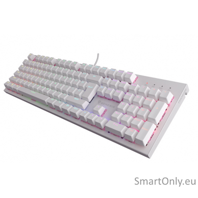 THOR 303 | Mechanical Gaming Keyboard | Wired | US | White | USB Type-A | Outemu Peach Silent 3