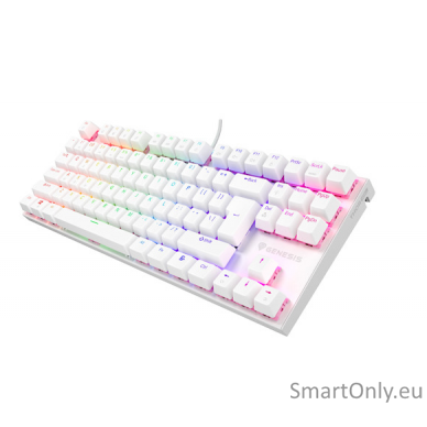 THOR 303 | Mechanical Gaming Keyboard | Wired | US | White | USB Type-A | Outemu Peach Silent 3