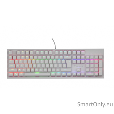 THOR 303 | Mechanical Gaming Keyboard | Wired | US | White | USB Type-A | Outemu Peach Silent