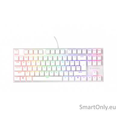 THOR 303 | Mechanical Gaming Keyboard | Wired | US | White | USB Type-A | Outemu Peach Silent