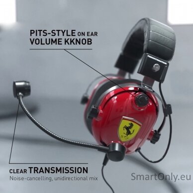 Thrustmaster Gaming Headset DTS T Racing Scuderia Ferrari Edition Built-in microphone, Wired, Red/Black 5