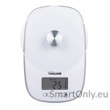 Tristar KW-2445 Kitchen scale, White Tristar Kitchen scales KW-2445 Maximum weight (capacity) 5 kg Graduation 1 g Display type LCD White